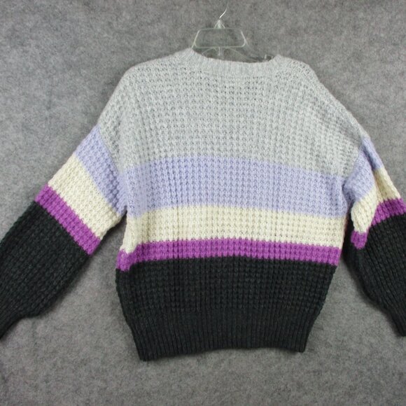 Lot 3 Sweater Women's Large White Gray Ana Universal Thread Chelsea & Theodore - Picture 8 of 16